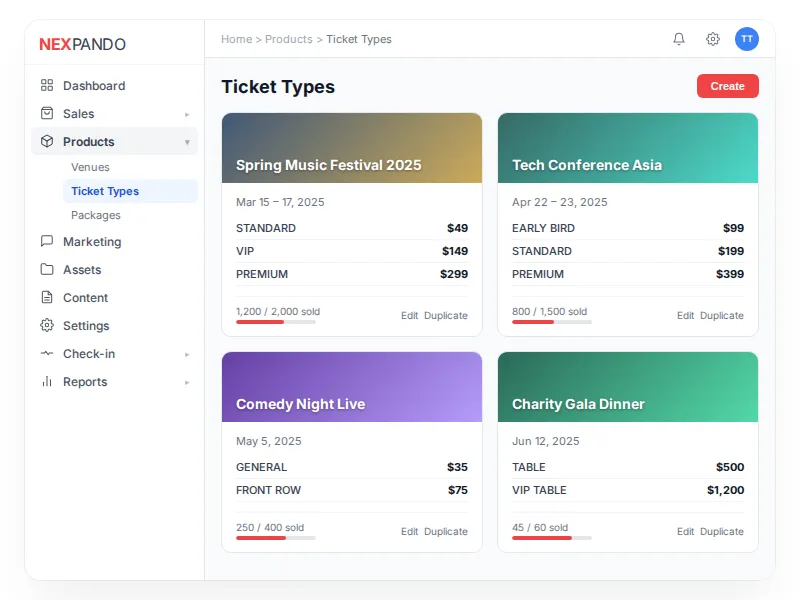 Ticket Management Interface